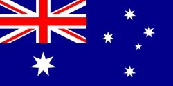 Australia National Flag with Union Jack and Southern Cross Constellation