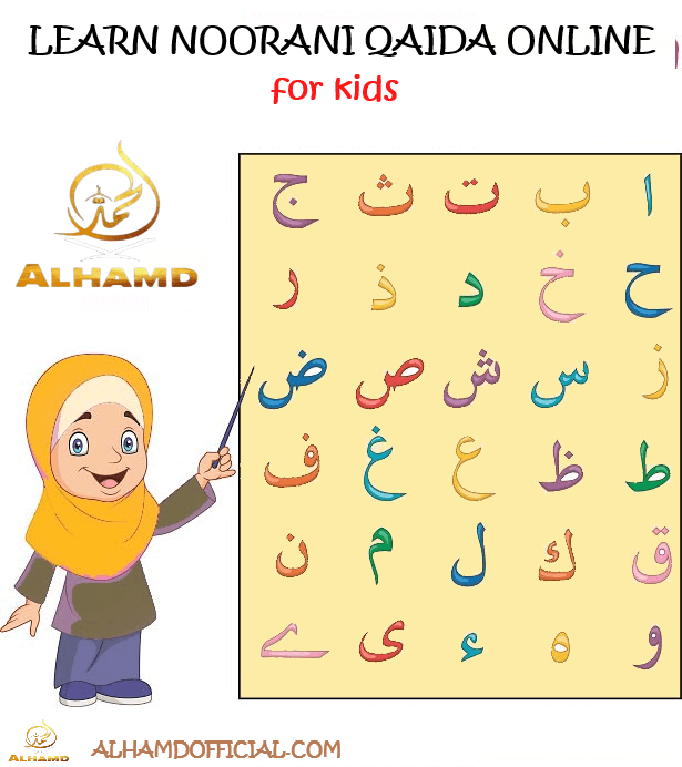 Female Tutor teaching Noorani Qaida Online by Al-Hamd Online Quran Academy