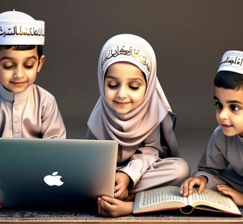 kids are learning Quran online