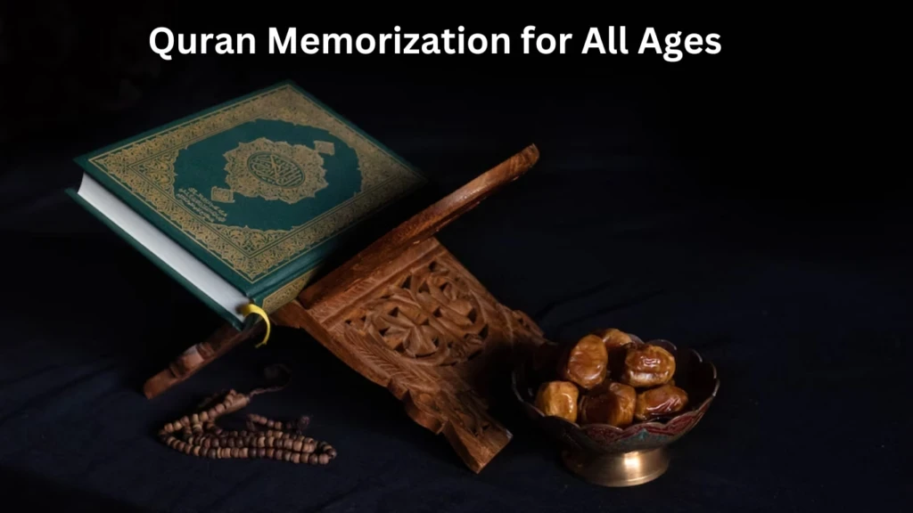 Quran Memorization for All Ages with Quran, Prayer Beads, and Dates