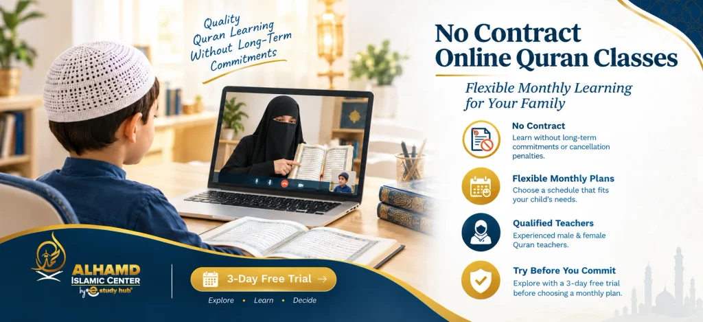 No contract online Quran classes with a niqab-wearing teacher teaching a child Quran online